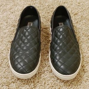 Black Steve Madden slip-ons